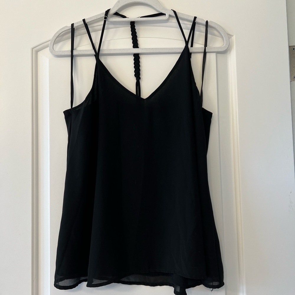 Black tank top